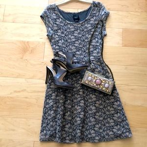 Darling Deletta Xtra small dress with open weave overlay